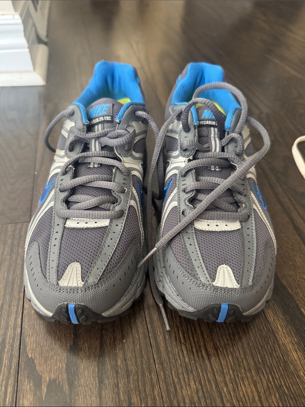 NEVER WORN Nike Grey and Blue Women's Running Sneakers